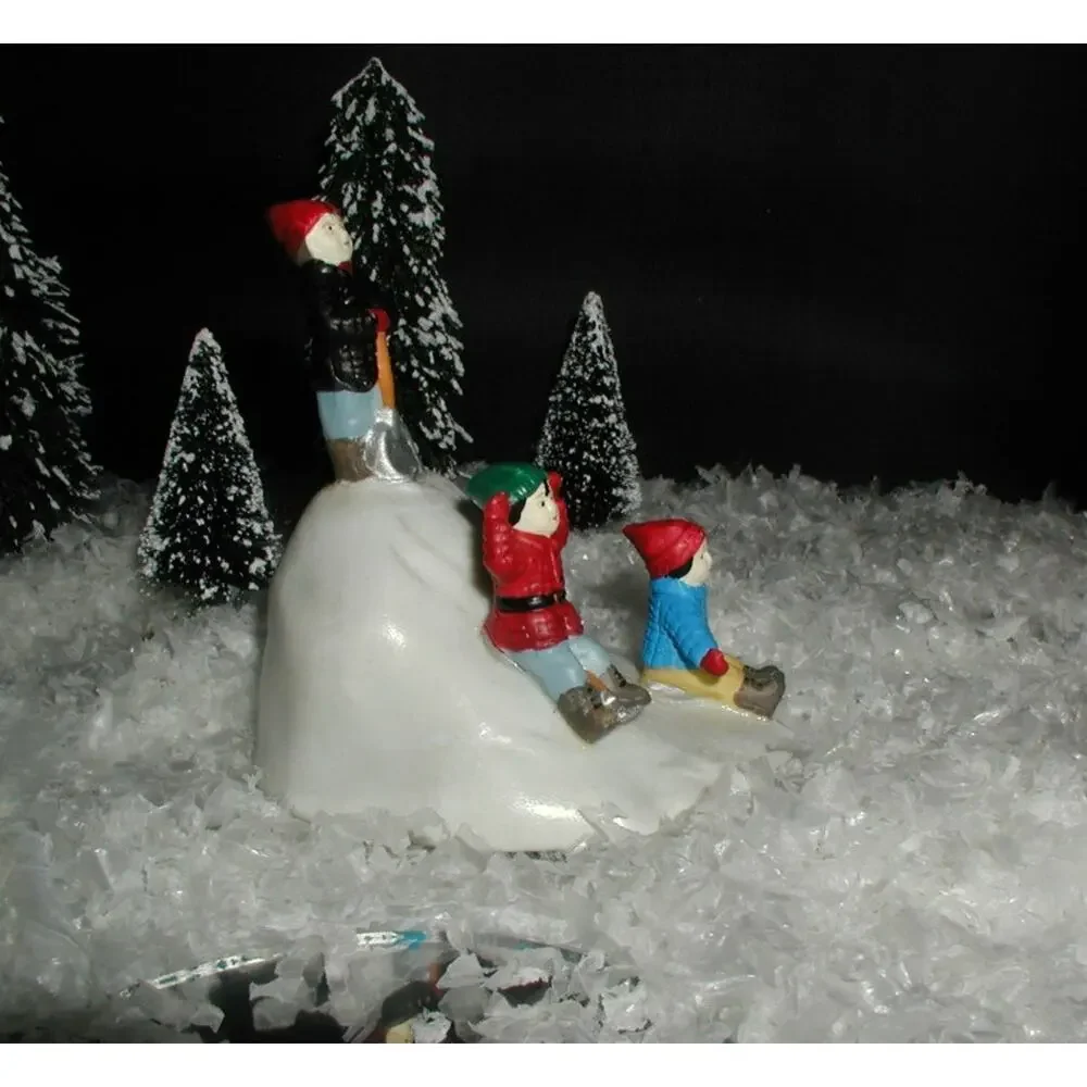 It's a Wonderful Life George & Harry Sledding Hill w/Shovel Village Figure NEW!